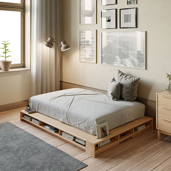 トリシア ベッドフレーム オーク節有