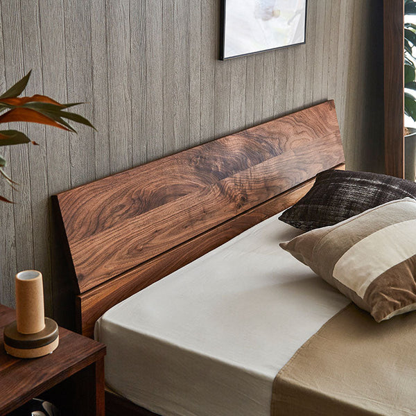 ケイチョウ ベッドフレーム 無垢 節有 スノコ付 #ウォールナット #シングルサイズ