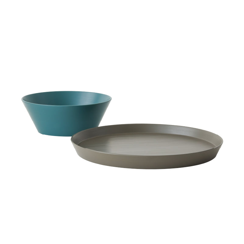 【OUTLET】◆ 漆器ギフト 2点セット 越前漆器 食洗器対応 ギフトブックス入 平皿 深皿 漆琳堂