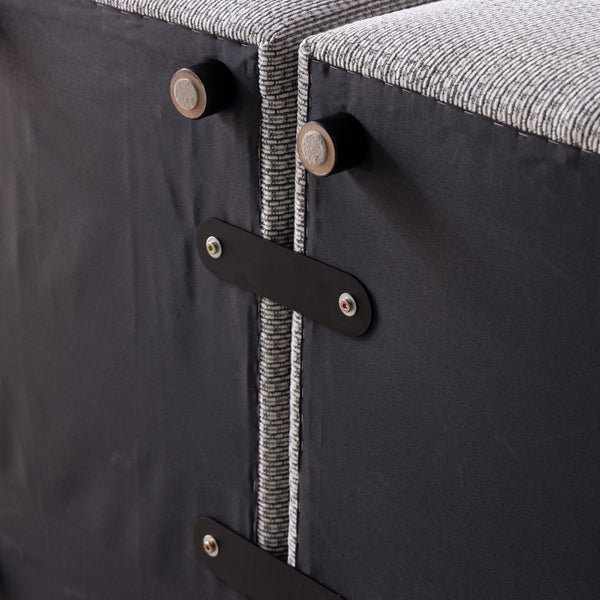 ソファ底面にはずれ防止の連結プレートが付いています。 #サンドベージュ