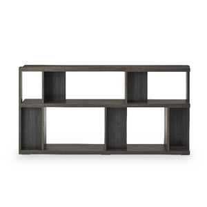 ローナ シェルフ 幅180cm ロータイプ #グレー