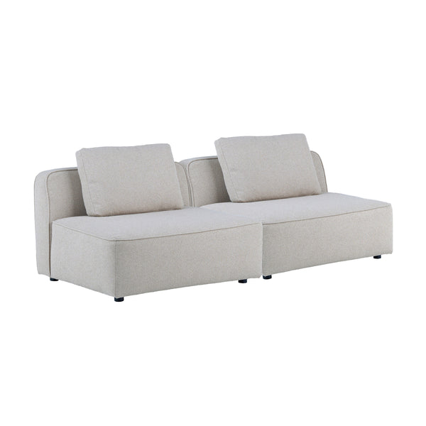 ミリス 1人掛け＋1人掛けソファ #サンドベージュ