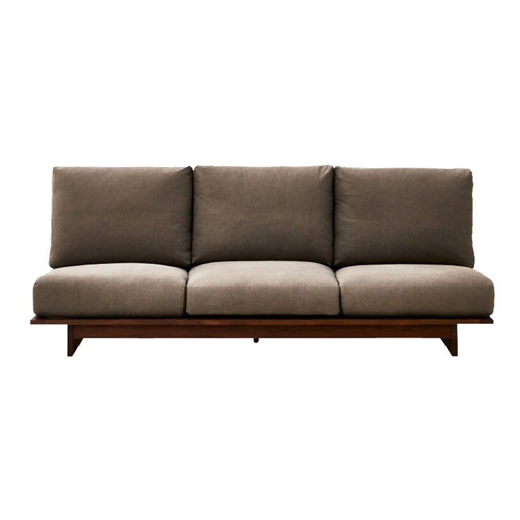 アルジ 3.5人掛けソファ ウォールナット 背面3分割+座面1分割