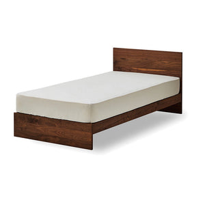 テンショウ ベッドフレーム 無垢 節有 スノコ付 #ウォールナット #シングルサイズ