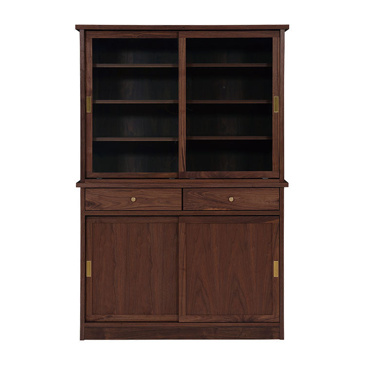 ミナギ ダイニングボード 幅120cm 食器棚 国産 ウォールナット