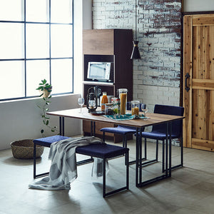 カラス ベンチ 幅140cm #ダークブルー