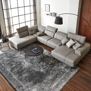 リラクゼーション、ラグジュアリー、モダン、エレガントなど、デザインと機能性を盛り込んだ贅沢なソファ。 #SILT21 スノーホワイト（シルキーレザーテックス） #シルキーレザーテックス