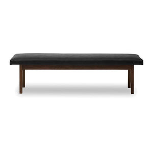 レイキⅡ リビングダイニングベンチ 背なし #ウォールナット×ブラック #幅150cm