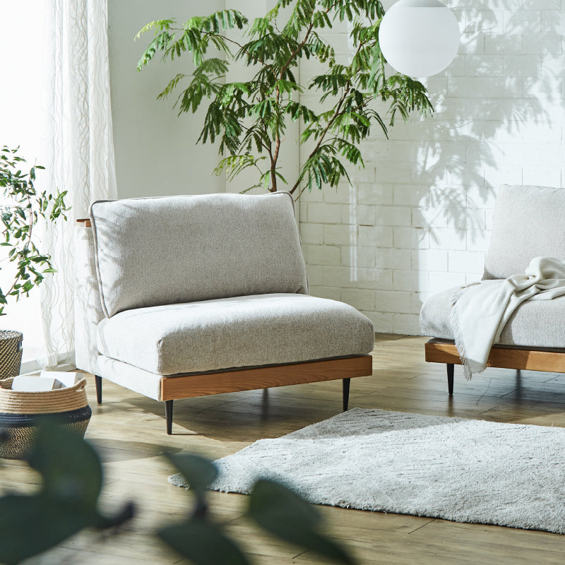 アリシア 1.5人掛けソファ お掃除ロボット対応 カバーリング