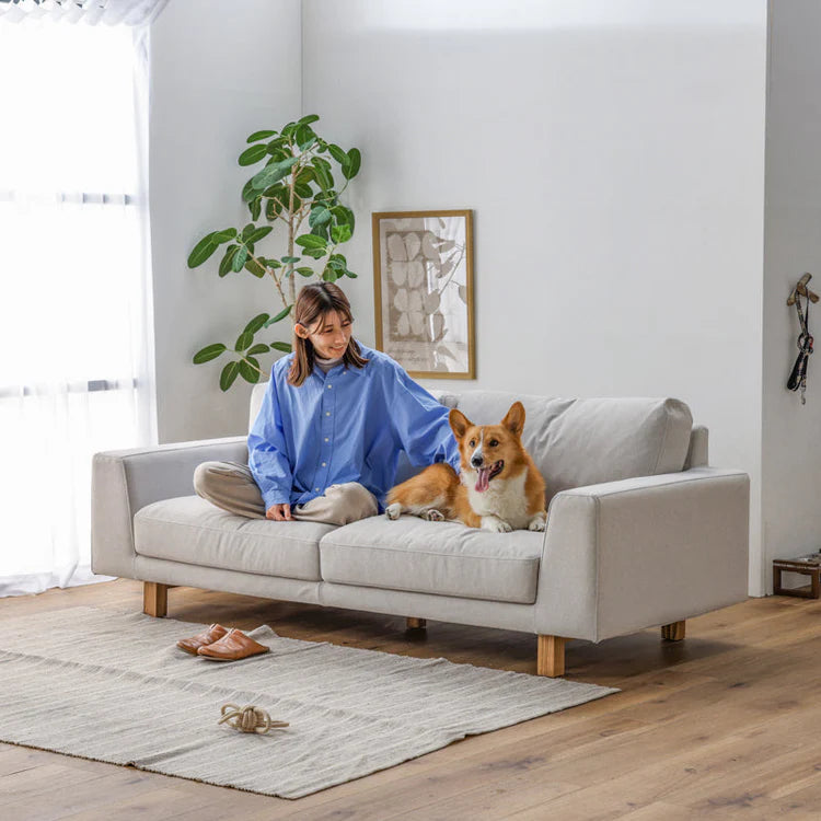 オリオ 3人掛けソファ 幅194cm ペット対応 フルカバーリング