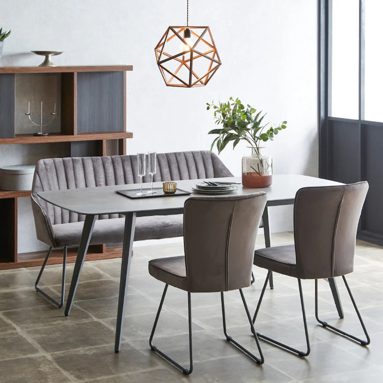 ダイニング4点セット ピエール(DT180/チェア/背付きベンチ)