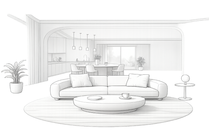 目線を遮らない