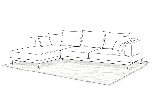 空間に軽やかな印象を