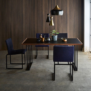 カラス ベンチ 幅125cm #ダークブルー