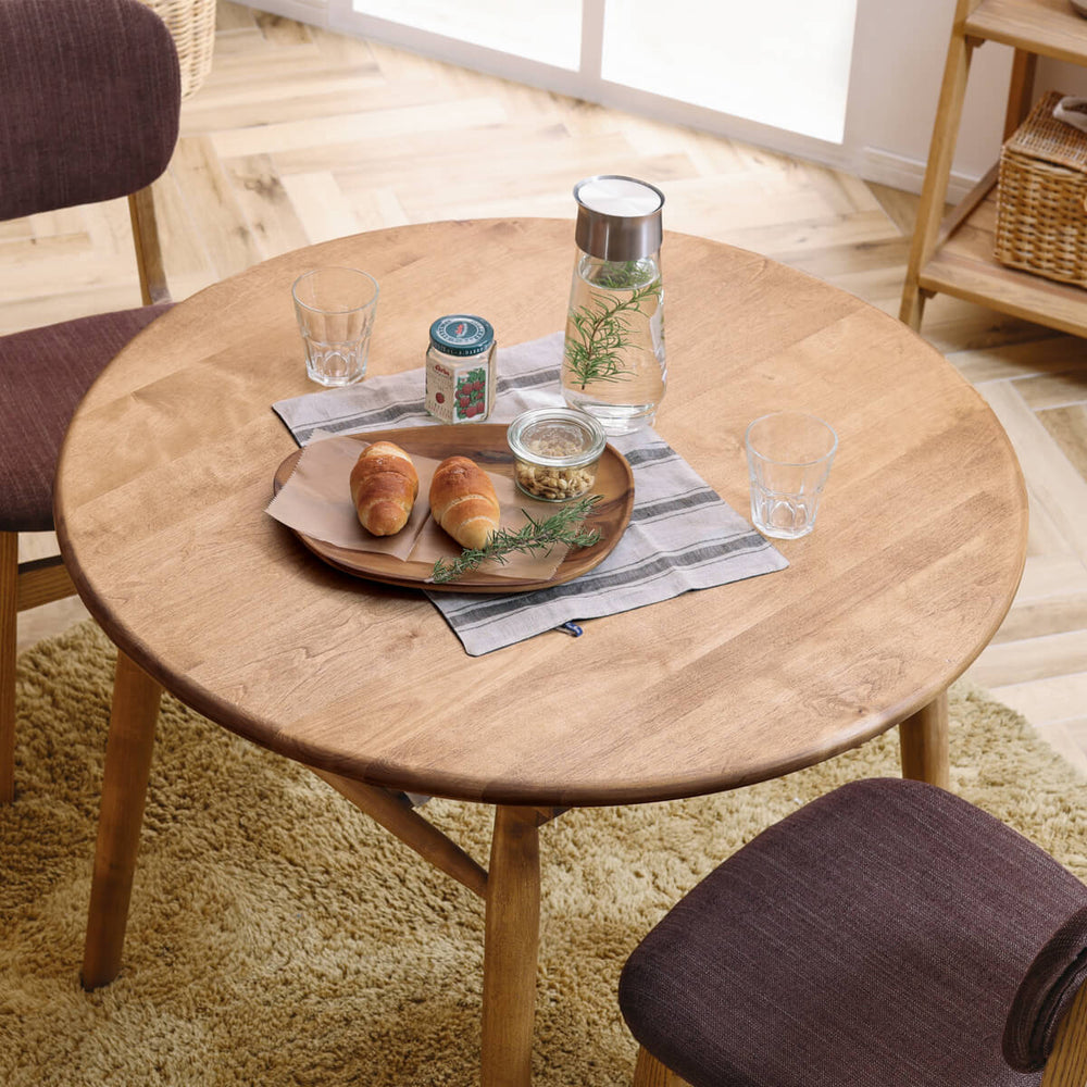 ロジー 円形 ダイニングテーブル