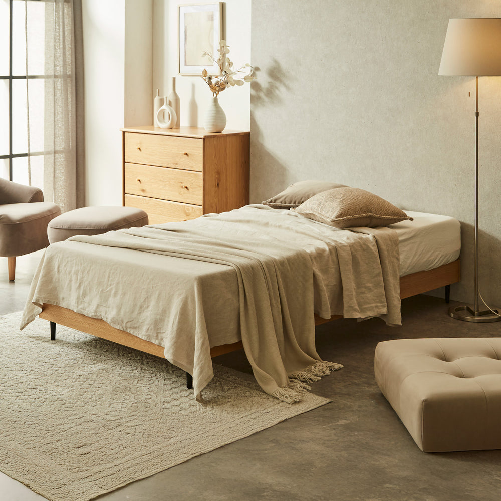 ナタリス ベッドフレーム 鉄脚タイプ